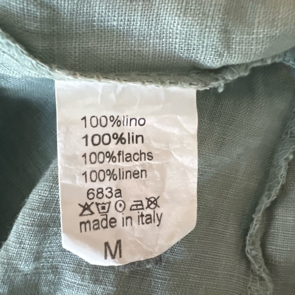 100% Linen Dress with Lace Front - Size Medium - Picture 3 of 6